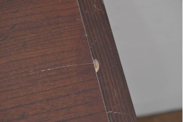 和製アンティーク　天板欅(ケヤキ)材　一枚板の風合い豊かな時代箪笥ローボード　(R-085333)