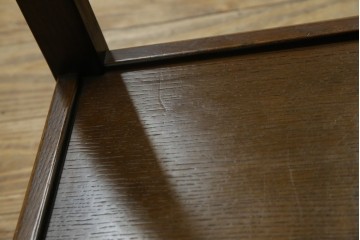 中古　美品　飛騨産業　挽き物脚がアクセントの木製キャスターワゴン　定価約10万円　(R-085335)