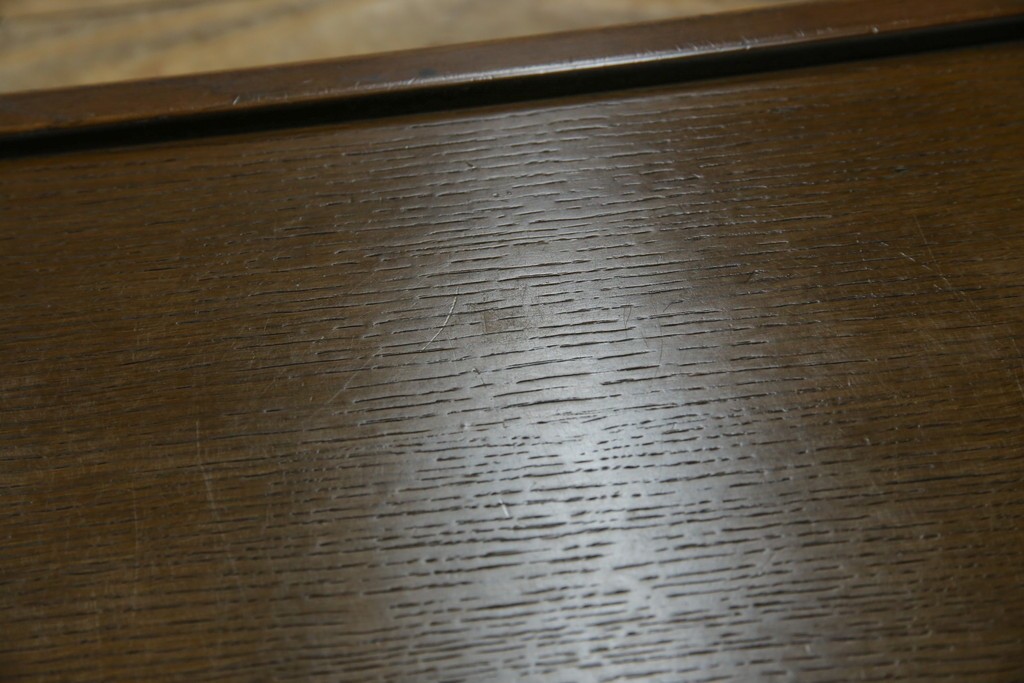 中古　美品　飛騨産業　挽き物脚がアクセントの木製キャスターワゴン　定価約10万円　(R-085335)