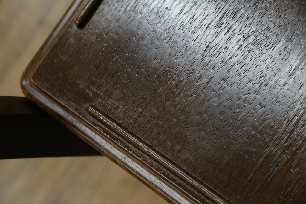 中古　美品　飛騨産業　挽き物脚がアクセントの木製キャスターワゴン　定価約10万円　(R-085335)