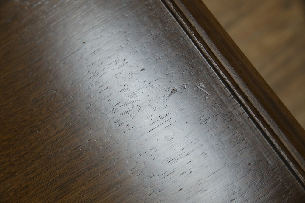 中古　美品　飛騨産業　挽き物脚がアクセントの木製キャスターワゴン　定価約10万円　(R-085335)