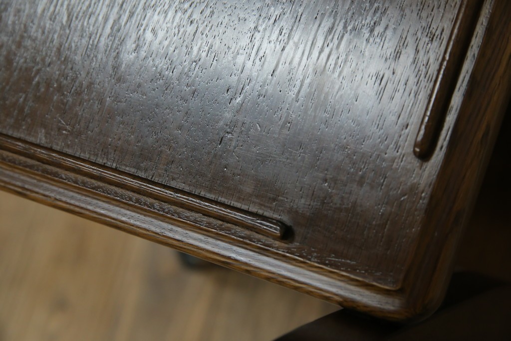 中古　美品　飛騨産業　挽き物脚がアクセントの木製キャスターワゴン　定価約10万円　(R-085335)