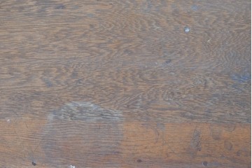 和製ヴィンテージ　良品!!　楢(ナラ)材　端正な框組み天板のレトロな文机　(R-085336)