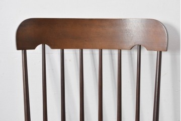 和製ヴィンテージ　飛騨高山　柏木工(KASHIWA)　端正な挽物脚が目を引くロッキングチェア　(R-085338)