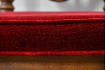 和製ヴィンテージ　オールドコスガ(KOSUGA)　背もたれ装飾が優美なダイニングチェア2脚セット　(R-085339)