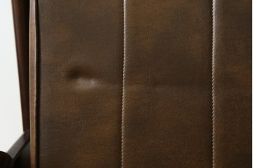 和製ヴィンテージ　東洋ファニチャー(TOYO FURNITURE)　ビニールレザー　折り畳み式フットレストが付いたロッキングチェア　(R-085340)