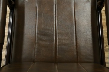 和製ヴィンテージ　東洋ファニチャー(TOYO FURNITURE)　ビニールレザー　折り畳み式フットレストが付いたロッキングチェア　(R-085340)