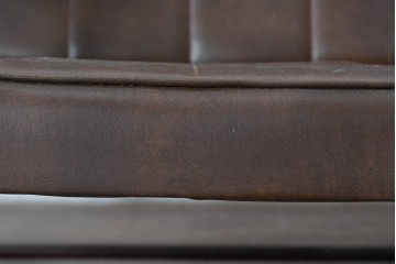 和製ヴィンテージ　東洋ファニチャー(TOYO FURNITURE)　ビニールレザー　折り畳み式フットレストが付いたロッキングチェア　(R-085340)