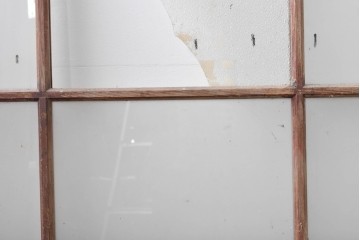 アンティーク建具　大正ロマン　趣ある佇まいのガラス戸3枚セット　(R-085342)