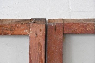 アンティーク建具　大正ロマン　趣ある佇まいのガラス戸3枚セット　(R-085342)