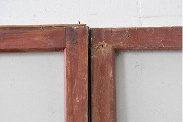 アンティーク建具　大正ロマン　趣ある佇まいのガラス戸3枚セット　(R-085342)