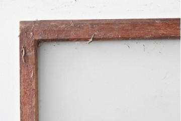 アンティーク建具　ペイント仕上げ限定　大正ロマン薫る桟入りガラス戸1枚　(R-085343)