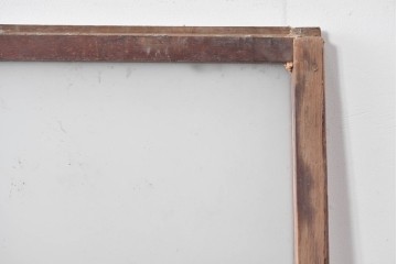 アンティーク建具　ペイント仕上げ限定　大正ロマン薫る桟入りガラス戸1枚　(R-085343)