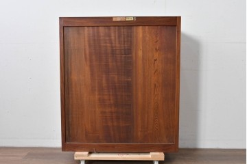 和製ヴィンテージ　美品　最高峰　松本民芸家具　通商産業大臣指定伝統工芸品　上質な作り込みの茶箪笥　定価約152万円相当　(R-085349)