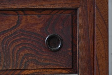 和製ヴィンテージ　美品　最高峰　松本民芸家具　通商産業大臣指定伝統工芸品　上質な作り込みの茶箪笥　定価約152万円相当　(R-085349)