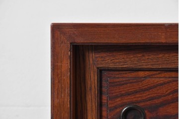 和製ヴィンテージ　美品　最高峰　松本民芸家具　通商産業大臣指定伝統工芸品　上質な作り込みの茶箪笥　定価約152万円相当　(R-085349)