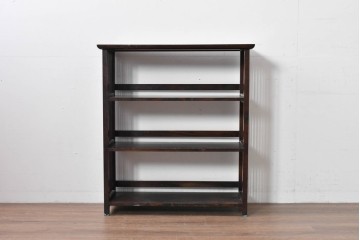 和製ヴィンテージ　松本民芸家具　#117型　開放感のある軽やかな佇まいの書棚　定価約13万7千円相当　(R-085350)