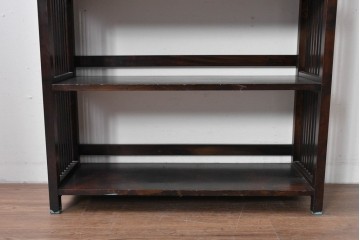 和製ヴィンテージ　松本民芸家具　#117型　開放感のある軽やかな佇まいの書棚　定価約13万7千円相当　(R-085350)