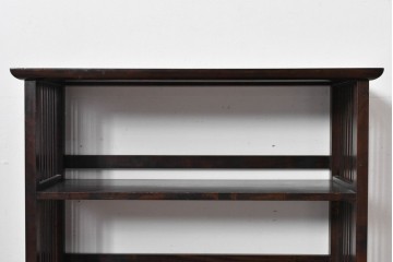 和製ヴィンテージ　松本民芸家具　#117型　開放感のある軽やかな佇まいの書棚　定価約13万7千円相当　(R-085350)