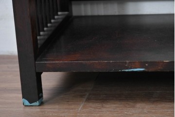 和製ヴィンテージ　松本民芸家具　#117型　開放感のある軽やかな佇まいの書棚　定価約13万7千円相当　(R-085350)