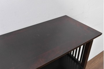 和製ヴィンテージ　松本民芸家具　#117型　開放感のある軽やかな佇まいの書棚　定価約13万7千円相当　(R-085350)