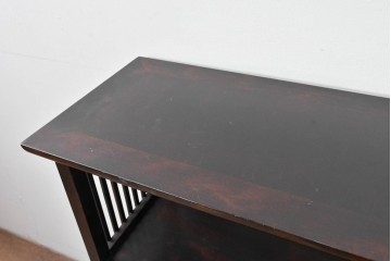 和製ヴィンテージ　松本民芸家具　#117型　開放感のある軽やかな佇まいの書棚　定価約13万7千円相当　(R-085350)