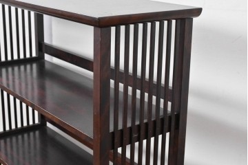 和製ヴィンテージ　松本民芸家具　#117型　開放感のある軽やかな佇まいの書棚　定価約13万7千円相当　(R-085350)