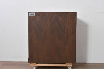 中古　美品　岩谷堂箪笥　迫力ある木目と重厚な金具が映える小箪笥　(R-085354)