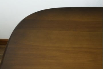 中古　美品　飛騨産業　キツツキ　穂高シリーズ　挽物装飾が映えるダイニングテーブル　(R-085356)