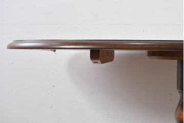 中古　美品　飛騨産業　キツツキ　穂高シリーズ　挽物装飾が映えるダイニングテーブル　(R-085356)