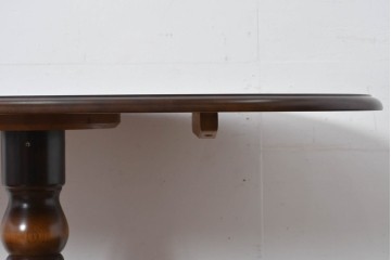 中古　美品　飛騨産業　キツツキ　穂高シリーズ　挽物装飾が映えるダイニングテーブル　(R-085356)