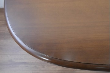 中古　美品　飛騨産業　キツツキ　穂高シリーズ　挽物装飾が映えるダイニングテーブル　(R-085356)