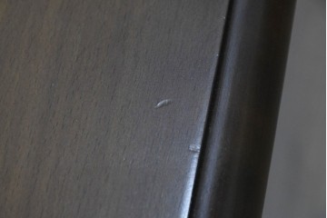 中古　美品　飛騨産業　キツツキ　穂高シリーズ　挽物装飾が映えるダイニングテーブル　(R-085356)