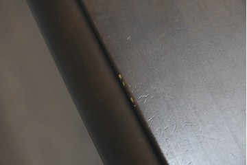 中古　美品　飛騨産業　キツツキ　穂高シリーズ　挽物装飾が映えるダイニングテーブル　(R-085356)