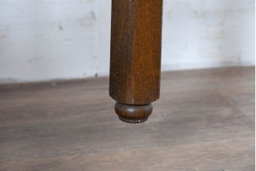 和製ヴィンテージ　ナラ材　機能美が魅力的な引き出し付きのバタフライテーブル　(R-085357)