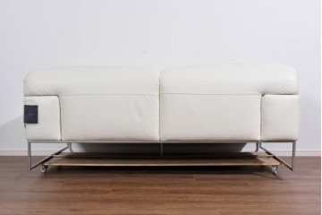 中古　IDC大塚家具取り扱い　Elba(エルバイタリア)　フォーエバーヤング　やわらかな質感とボリューム感が心地よい2人掛けソファ　定価約110万円　(R-085359)