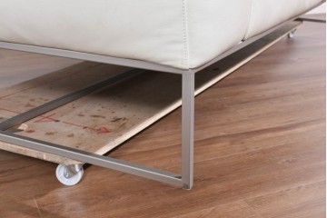 中古　IDC大塚家具取り扱い　Elba(エルバイタリア)　フォーエバーヤング　やわらかな質感とボリューム感が心地よい2人掛けソファ　定価約110万円　(R-085359)