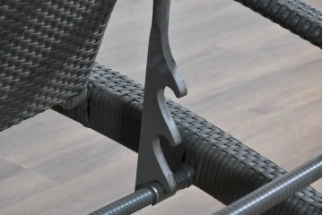 中古　美品　アウトドアリビングブランド　DEDON(デドン)　Panama(パナマ)　リチャード・フリニアデザインのビーチチェア　定価約35万円　(R-085360)