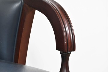 中古　美品　maruni(マルニ木工)　KENT-COURT(ケントコート)　ブリティッシュコレクション　本革(レザー)　メイフェアーのアームチェア2脚　セット定価約94万円相当　(R-085361)