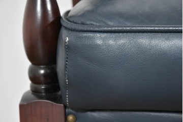 中古　美品　maruni(マルニ木工)　KENT-COURT(ケントコート)　ブリティッシュコレクション　本革(レザー)　メイフェアーのアームチェア2脚　セット定価約94万円相当　(R-085361)