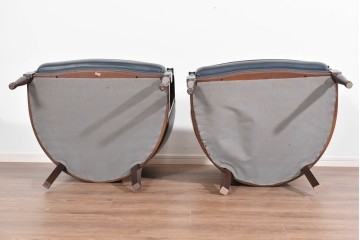 中古　美品　maruni(マルニ木工)　KENT-COURT(ケントコート)　ブリティッシュコレクション　本革(レザー)　メイフェアーのアームチェア2脚　セット定価約94万円相当　(R-085361)