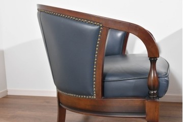 中古　美品　maruni(マルニ木工)　KENT-COURT(ケントコート)　ブリティッシュコレクション　本革(レザー)　メイフェアーのアームチェア2脚　セット定価約94万円相当　(R-085361)