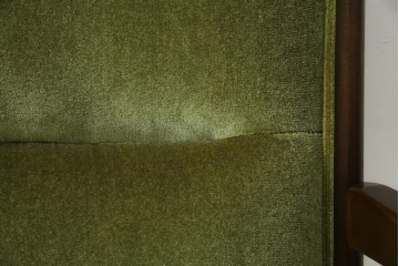 中古　美品　希少な廃番品　maruni(マルニ木工)　地中海シリーズ　深みのあるグリーンが上品なデスクチェア　(R-085362)