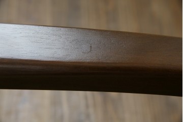 中古　美品　希少な廃番品　maruni(マルニ木工)　地中海シリーズ　深みのあるグリーンが上品なデスクチェア　(R-085362)