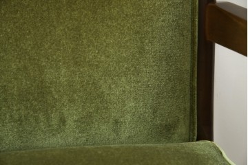 中古　美品　希少な廃番品　maruni(マルニ木工)　地中海シリーズ　深みのあるグリーンが上品なデスクチェア　(R-085362)