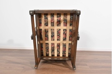 イギリスヴィンテージ　ERCOL(アーコール)　Old Colonial(オールドコロニアル)　英国らしい重厚デザインが魅力のイージーチェア　(R-085363)