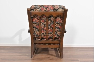 イギリスヴィンテージ　ERCOL(アーコール)　Old Colonial(オールドコロニアル)　英国らしい重厚デザインが魅力のイージーチェア　(R-085363)