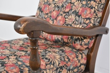 イギリスヴィンテージ　ERCOL(アーコール)　Old Colonial(オールドコロニアル)　英国らしい重厚デザインが魅力のイージーチェア　(R-085363)