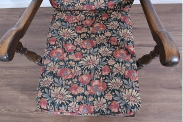 イギリスヴィンテージ　ERCOL(アーコール)　Old Colonial(オールドコロニアル)　英国らしい重厚デザインが魅力のイージーチェア　(R-085363)