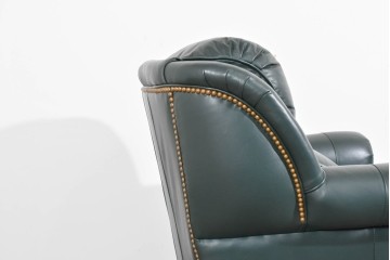 中古　展示品　超美品　ホワイトハウス御用達　アメリカ高級家具　ハンコックアンドムーア(Hancock&Moore)　クラシカルな1人掛けレザーソファ3脚セット　セット定価約270万円相当　(R-085366)